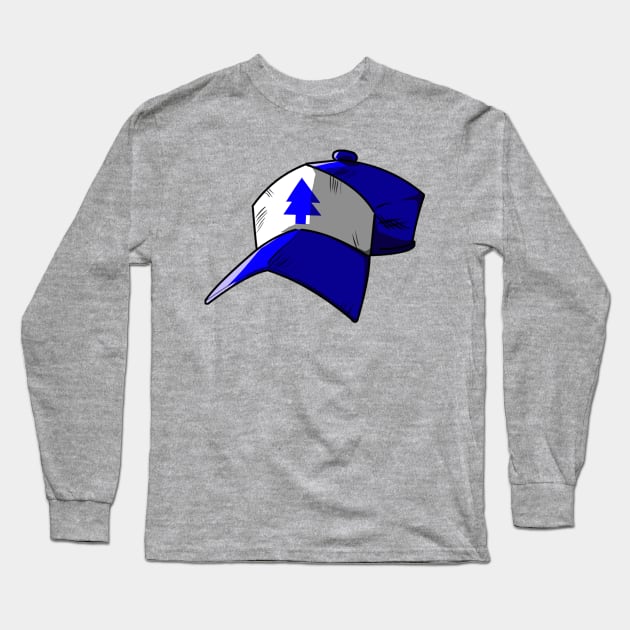 blue hat Long Sleeve T-Shirt by kimadakoi